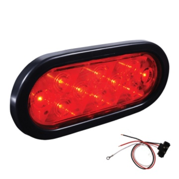 Oval LED stop tail turn light